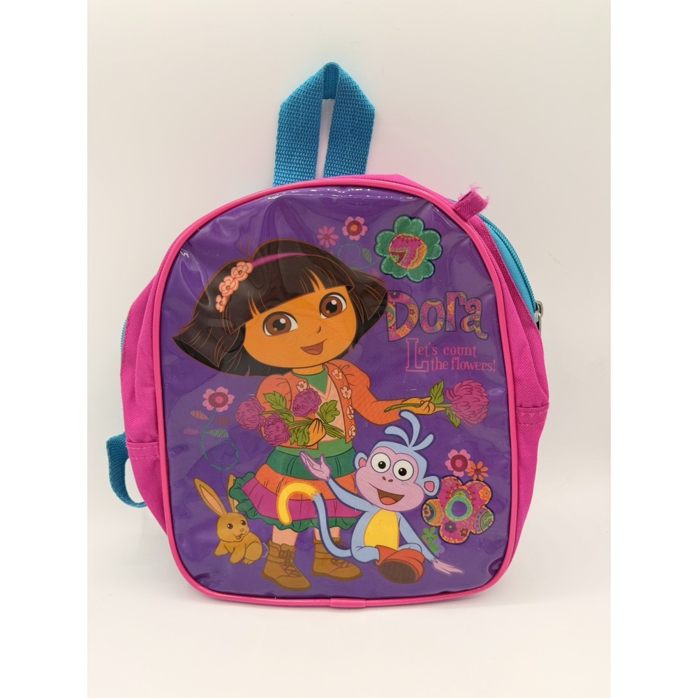 Vintage 2011 Dora The Explorer Mini Backpack Pink/Purple Nickelodeon